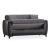 Tuxedo Polyester Convertible Storage Living Room Set