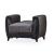 Tuxedo Polyester Convertible Storage Living Room Set