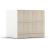 Locker S20 2-Sided 3x2 Office Storage w/Lock & Plinth