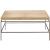 Galen Wood/Metal Sqaure Coffee Table