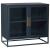 Santorini Metal Kitchen Cabinet w/2 Glass Doors