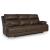 VonRyan Leather/PVC Power Reclining Sofa w/Adjustable Headrests