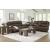 VonRyan Leather/PVC Power Reclining Sofa w/Adjustable Headrests