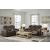 High Impact Leather/PVC Power Reclining Loveseat w/Console & Adjustable Headrests