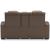 High Impact Leather/PVC Power Reclining Loveseat w/Console & Adjustable Headrests