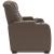 High Impact Leather/PVC Power Reclining Loveseat w/Console & Adjustable Headrests