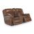 Healy Pier Leather/PVC Power Reclining Loveseat w/Console & Adjustable Headrests