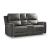 Bleckley Leather/PVC Power Reclining Loveseat w/Console & Adjustable Headrests