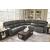 Bleckley 5-Piece Leather/PVC Power Reclining L-Shaped Sectiona Sofa