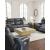 Next Move Leather Power Reclining Living Room Set with Adjustable Headrest