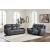 Next Move Leather Power Reclining Living Room Set with Adjustable Headrest