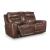 Next Move Power Reclining Loveseat | Mahogany Leather & Adjustable Headrest