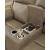 Glencroft Leather Power Reclining Loveseat w/Console & Adjustable Headrests