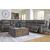 5Z-Pittson L-Shaped Leather 6-Piece Power Reclining Sectional