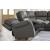 5Z-Pittson L-Shaped Leather 5-Piece Power Reclining Sectional