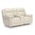 Double Deal 3-Piece Leather Modular Power Reclining Loveseat w/Console