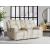 Double Deal 3-Piece Leather Modular Power Reclining Loveseat w/Console