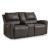 Boxmere Leather/PVC Power Reclining Loveseat w/Console