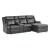 U1818 PU Reclining Sectional Sofa with LED Light