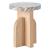 Reverine Stone/Wood Accent End Table