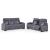 U1895 Fabric Reclining Living Room Set with LED Light