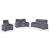 U1895 Fabric Reclining Living Room Set with LED Light