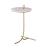 Rose Quartz/Metal Accent Table