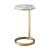 Tranquility Marble/Metal Round Side Table