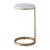 Tranquility Marble/Metal Round Side Table