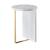 Reverie Stone/Metal Round Accent Table