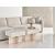 Riviera Fabric Bunching Bench