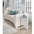 Reverie Stone/Metal Round Accent Table