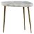 Fino Stone/Metal Short Side Table