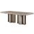 Del Monte Wood/Metal Dining Table Complete