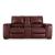 Alessandro Leather Power Reclining Loveseat w/Console