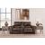 Alessandro Leather Power Reclining Loveseat w/Console