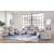 Boyington Leather Power Reclining Living Room Set w/Ambient Blue LED Lighting
