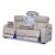 Boyington Leather Power Reclining Sofa w/Ambient Blue LED Lighting