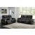 Boyington Leather Power Reclining Living Room Set w/Ambient Blue LED Lighting