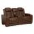 Backtrack Leather Power Reclining Loveseat w/Console