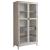 Canseco Wood/Glass Display Cabinet w/2 Doors