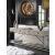 Barber Wood/Metal Console Table w/4 Drawers