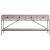 Barber Wood/Metal Console Table w/4 Drawers