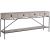 Barber Wood/Metal Console Table w/4 Drawers