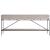 Barber Wood/Metal Console Table w/4 Drawers