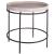 Coalesce Wood/Metal Round End Table