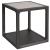 Halen Stone/Wood Square End Table
