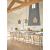 Pebble Fabric/Rattan Counter Stool