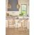 Pebble Fabric/Rattan Counter Stool