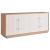 Camden Wood TV Entertainment Credenza Stand w/4 Doors
